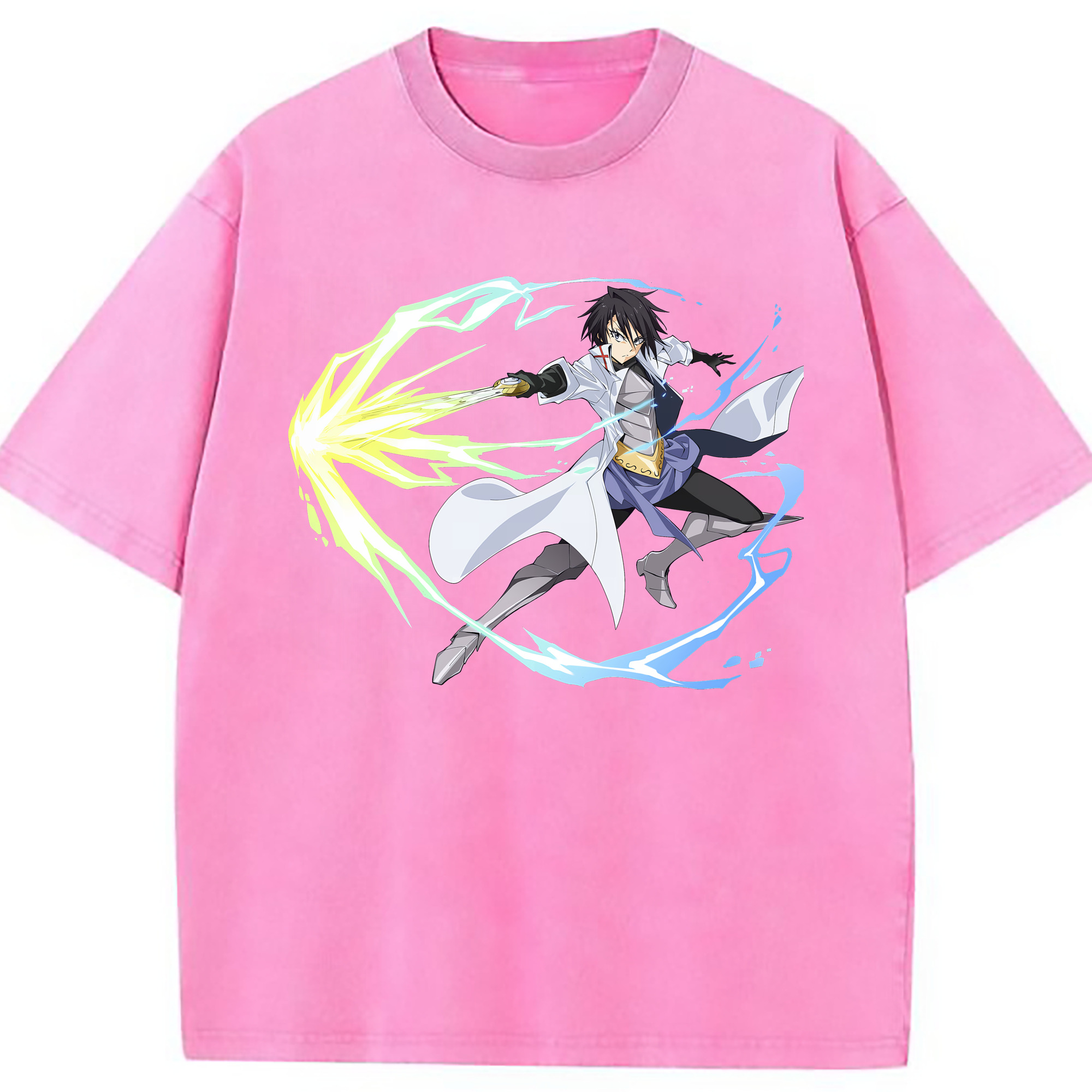 （画像用） 転スラ Regarding Reincarnated to Slime 綿100% ヴィンテージ風 半袖Tシャツ（フロントプリント）